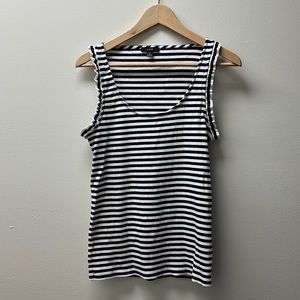 J. Crew Navy & White Stripe Tank